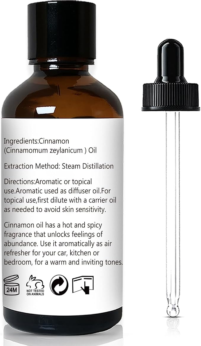 GM Gumili Cinnamon Essential Oil, 100% Pure Undiluted Cinnamon Oil for Diffuser, Massage - 30ml/1 oz