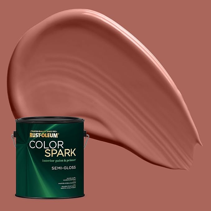 Rust-Oleum Color Spark Interior Paint and Primer in One, Semi-Gloss, Cliffhanger, 1 Gallon