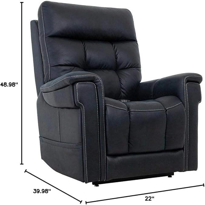 VivaLift! Radiance Power Recliner Lift Chair by PrideMobility, with 3 Heat Pads Heat System (Canyon Ocean, Large-Tall with Curbside Delivery)