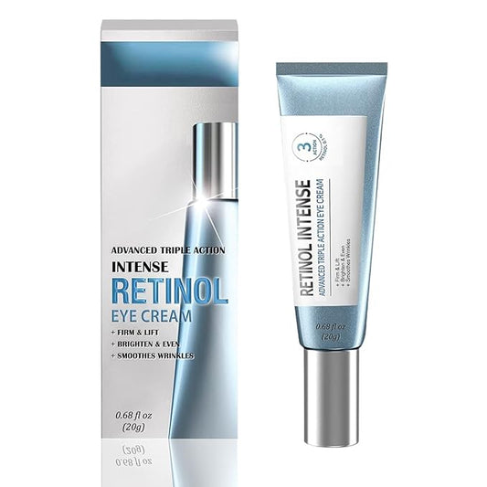 Retinol Firming Eye Serum, Hydrating Eye Cream for Instantly Minimizes Puffiness, Anti-Aging Treatment with Retinol & Peptides Fast-Absorbing for Women & Men