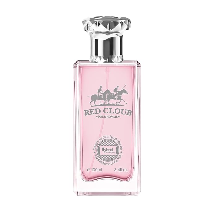 Hybrid & Company Red Cloub Pour Homme Eau De Toilette Natural Spray Vaporisateur,3.4FL.OZ