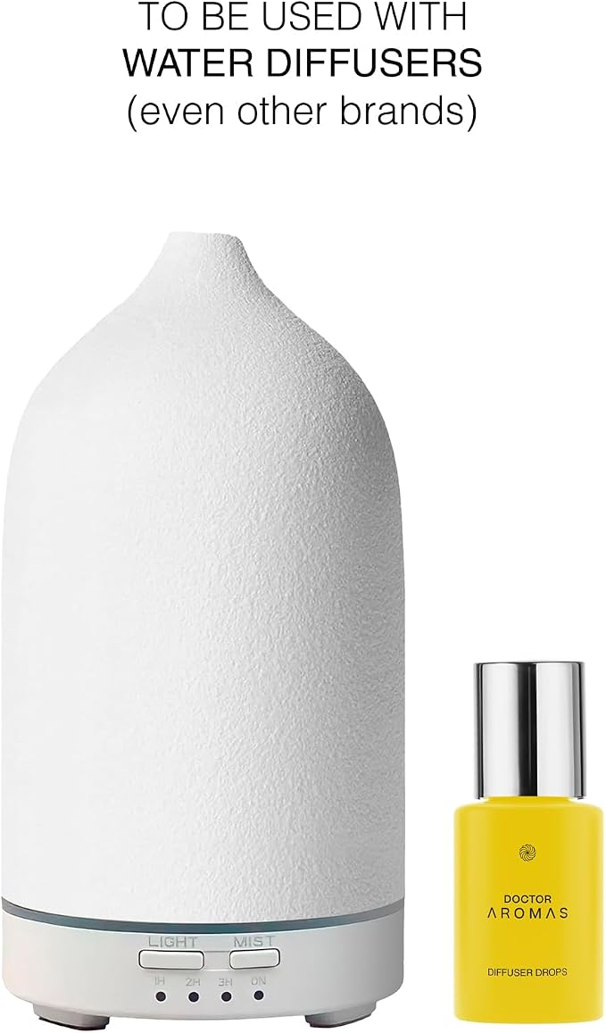 Doctor Aromas Premium Therapeutic Essential Oils Fragrance Scents Bottles Refills – Organic Aroma, Safe for Diffusers, Aromatherapy – 100% Natural Lemongrass – 1 OZ (Lemongrass, 2-Pack)