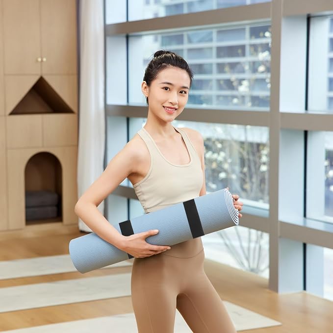 Outanaya 12Pcs Yoga Mat Strap Adjustable Nylon Carrying Sling for Easy Transport and Storage of Yoga Mats Lightweight and Portable Fitness Accessory