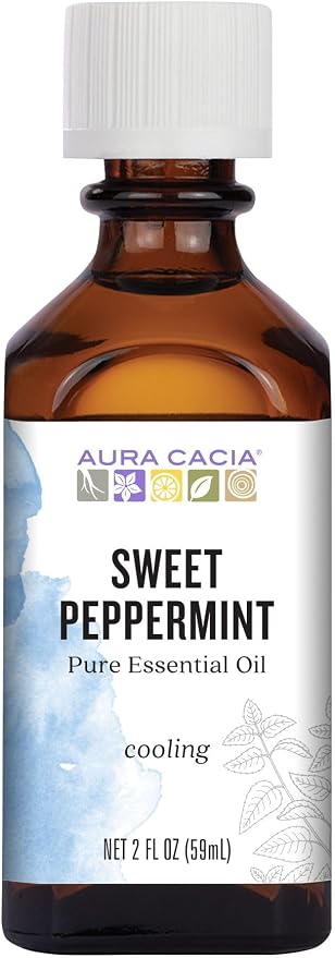 Aura Cacia Sweet Peppermint Essential Oil 2 fl. oz.