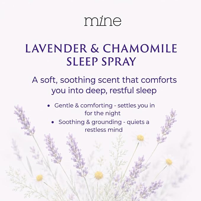Lavender & Chamomile Sleep Spray with Melatonin – Natural Pillow Mist for Deep Sleep, Warm & Grounding Bed Spray for Adults, Gifts for Teen Girls and Women