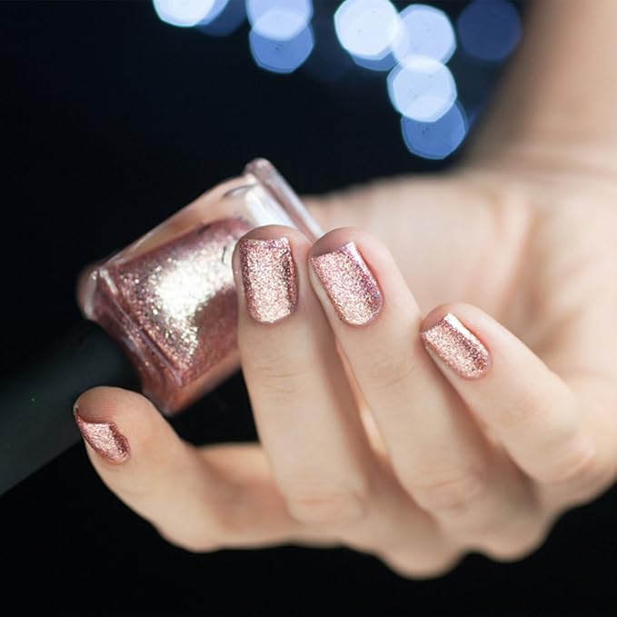 ILNP Juliette Holographic Nail Polish, Rose Gold