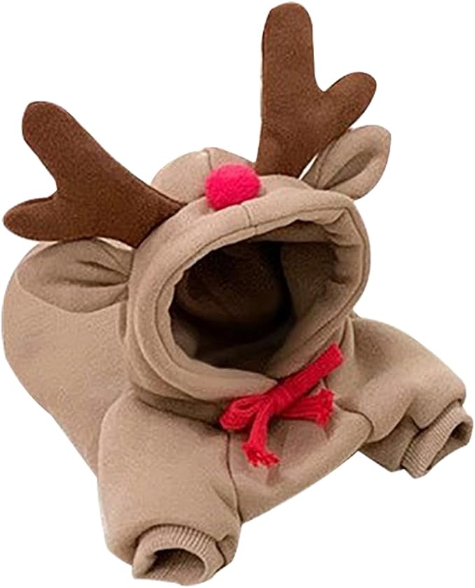 Pet Clothes Dogs Hoodie Sweatshirt - Elk Fruit Shape Cold Weather Clothes Costume Outfit for Puppy Cats Small MediumDog (m)