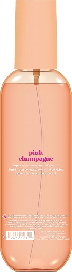 eos Cashmere Body Mist, Pink Champagne, Body Spray for Women, Hair Mist, Moisturizing, Hyaluronic Acid, Glycerin, Vegan, Cruelty-free, 6 fl oz