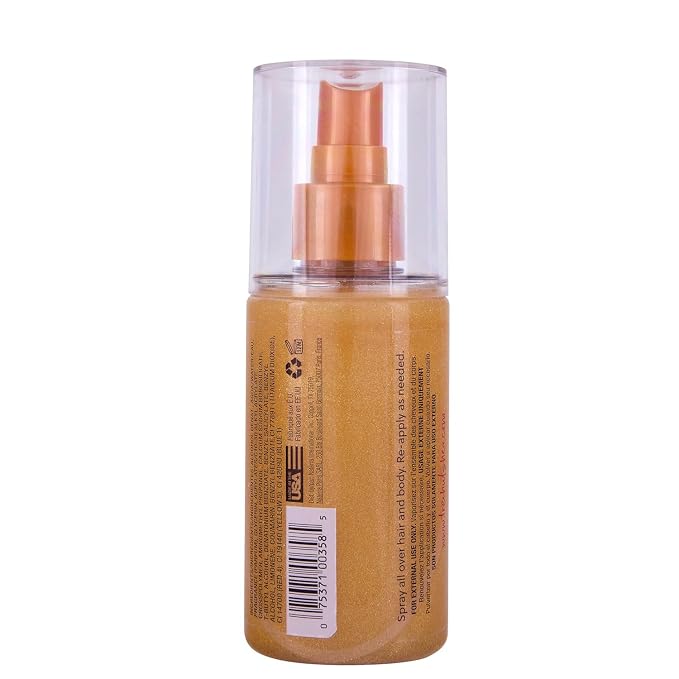 Tree Hut Tropic Glow Hair & Body Mist, Hydrating & Alcohol-Free, Light Shimmer Body Spray with Almond, Golden Amber, and Sandalwood Notes, Alcohol-Free Formula, 5.2 Fl Oz.