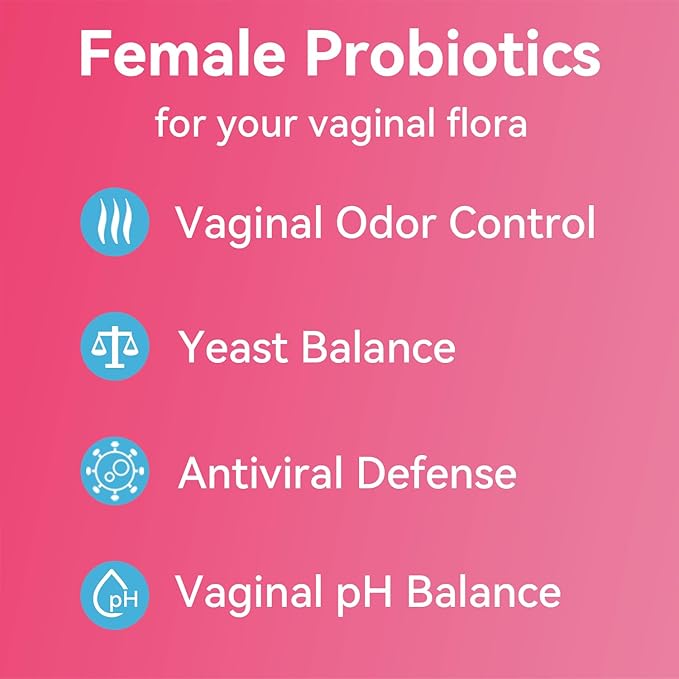 Gynable Vaginal Probiotics for Women,Female Probiotic for pH Balance with Lactobacillus 5 Billion CFU Probiotics Blend,Selenium-Vitamin D3,Promote Healthy Vaginal Odor & Vaginal Flora,30 Count