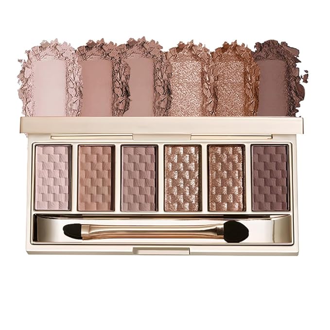 Neutral Nude Brown Eyeshadow Palette–6Matte&Shimmer Shades, Blendable Long-Lasting Eye Shadow Kit for Natural Everyday Makeup, Soft Glam Looks&Mature Eyes, Smooth Formula, Valentine’s Day Gift for Her