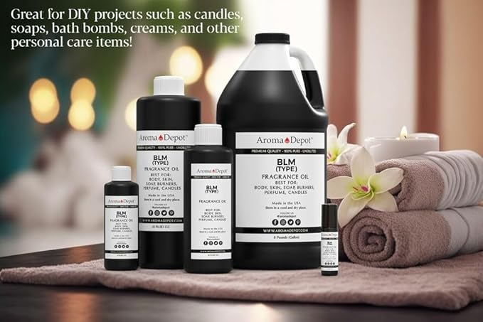Aroma Depot Black Raspberry Vanilla 4 fl oz. Fragrance Oil I Perfume I Skin Oil I Scented Oil for DIY Projects Bath Bombs, Body Butters, Creams & Lotions. Works for Diffuser, Burners, or Warmers.