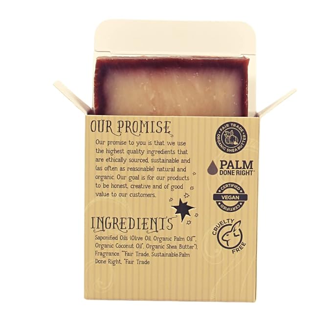 Natural Sandalwood Vanilla Bar Soap - Gentle Cleansing for Sensitive Skin, Floral - 3 Pack