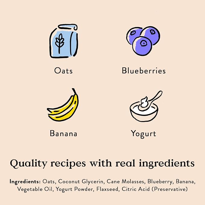 Bocce's Bakery Berry Yogurt Smoothie Flavor Soft & Chewy Dog Treats, 12 oz | Oven Baked, Wheat-Free Everyday Dog Treat Cookies - Made with Real, Limited Ingredients and Baked in The USA