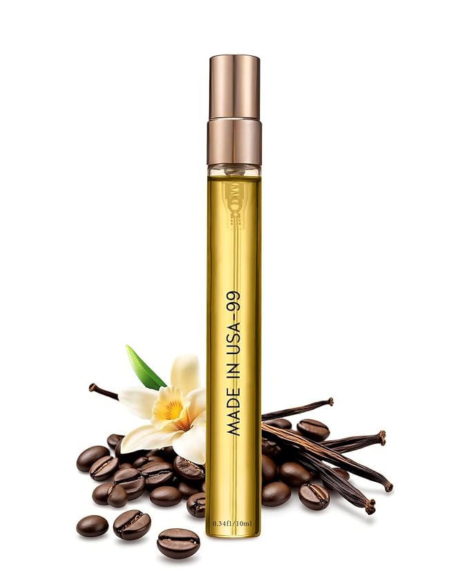 PUREAMOR Pheromones Perfumes for Women, Coffee, Vanilla Scent, Pheromones Cologne for Men, Travel Perfume Spray 0.34fl.oz/ 10ml (No.99)