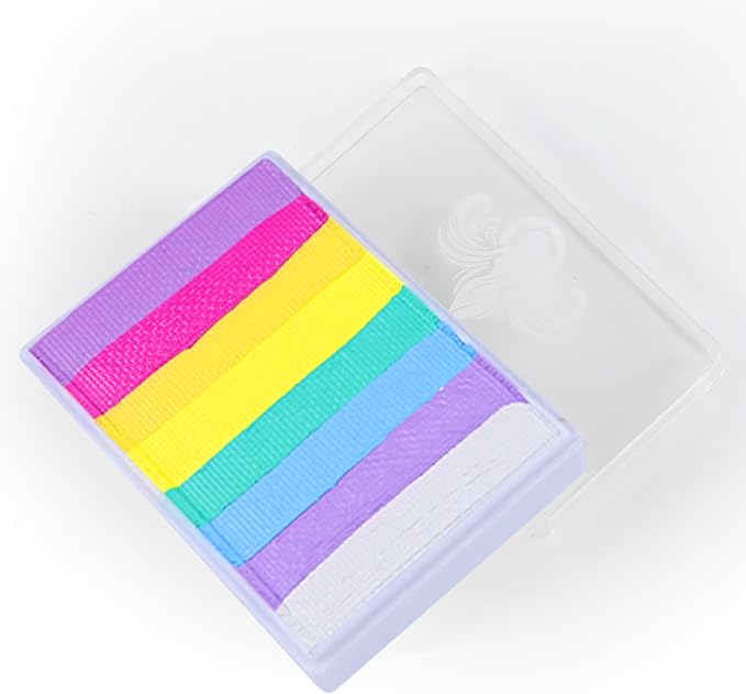 Anka Bella Professional Water Activated Rainbow Cake Face Paint（Summer Field）50gm,Hypoallergenic, Non-Toxic,Face Body Painting Makeup