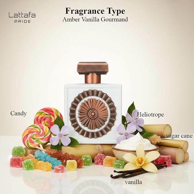 Lattafa Pride Nebras Elixir EDP 100 ml/3.4Oz – Sweet & Creamy Gourmand Unisex | Vanilla, Musk & Sugar Cane