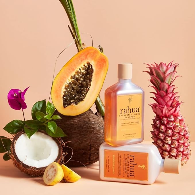 Rahua Enchanted Island Hair Conditioner, Vegan, Deep Conditioning for Medium to Thick Hair, Strengthening Formula with Biotin, Oil, Quinoa, Pomegranate, Coconut & Guava Scent, 9.3 Fl Oz