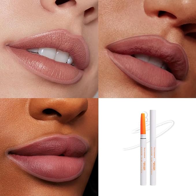 Retractable Lip Liner Pencil for Shaping & Sculpting Lips,Creamy Matte Gel Crayon Lip Liner Pencil delineador de labios,Long Lasting Waterproof Lipstick LipLiner (01#, 1 Count (Pack of 1))
