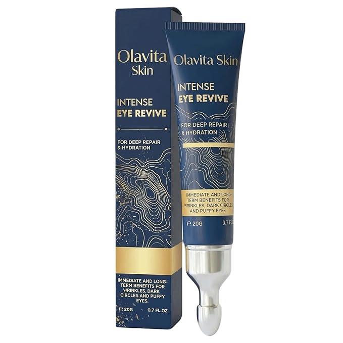 Olavita intense eye revive cream，Eye Repair Cream for Dark Circles & Puffiness，for Women and Men