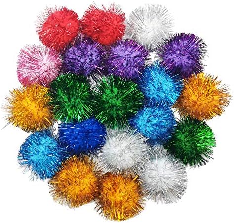 20 Pcs Assorted Color Flash Balls Cats Toy Balls