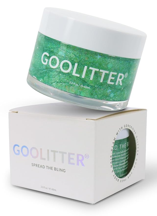 Face, Body & Hair Holographic Green Glitter Gel [Kiwi Crush] 2oz (60mL) | Fine | K-Beauty | Halloween, Festival, EDM, Rave, Party, Concert, Costume Makeup | Vegan, Cruelty Free