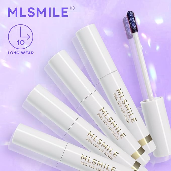 Lip Stain Peel Off， High Pigment Matte Lip Color,All-Day Vibrant Kiss-Proof Lip Stain, Long Lasting Waterproof Lip Tint for Women