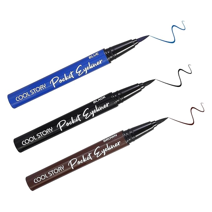 COOL STORY Brown Liquid Eyeliner Pencil – Water Resistant & Smudge-Proof, Long Lasting Eye Makeup