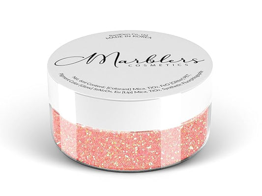 MARBLERS Holographic Face & Body Glitter [Rainbow Pink] 0.18oz (5g) | Fine | Non-Toxic | Vegan | Cruelty-Free | Festival, Rave & Party Makeup | Eye, Hair, Nail Polish, Eyeshadow | Nail Art | Gel Nail