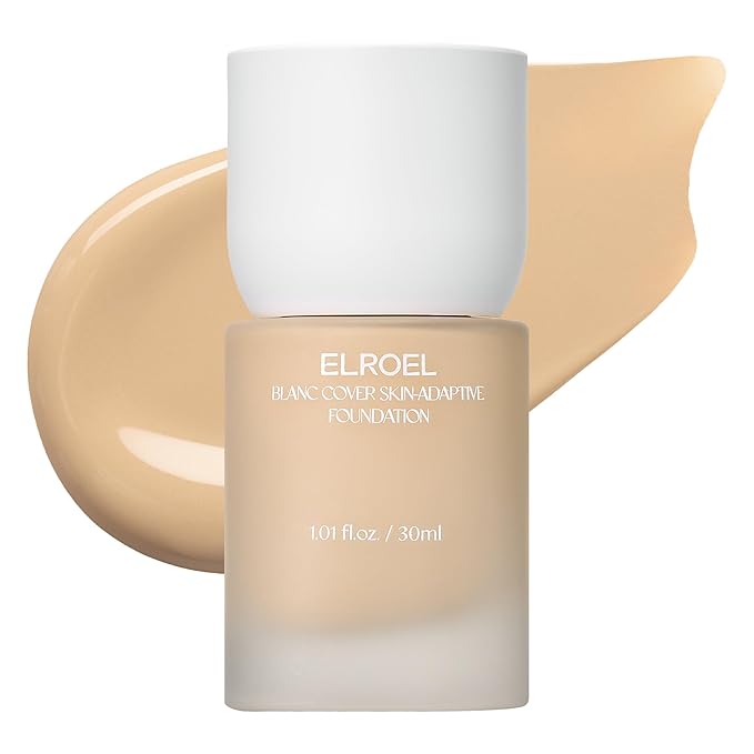 Blanc Cover Skin Foundation - K-Beauty Skincare Liquid Foundation Makeup with Panax Ginseng, Niacinamide & Collagen - Lightweight, Buildable 24HR Hydrating Wear 1.01 Fl Oz (#270)