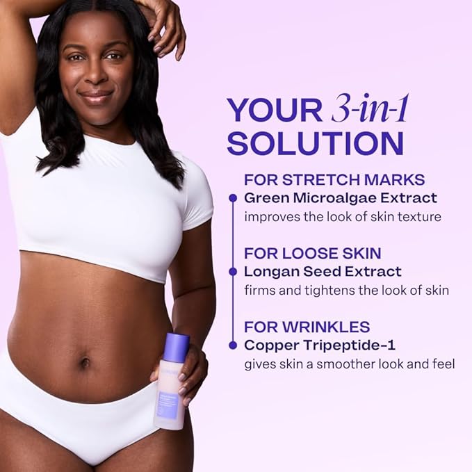 goPure Firming Belly Cream - Body Firming Moisturizer for Visible Cellulite & Stretch Mark Reduction, 4.25oz (Pack of 2)