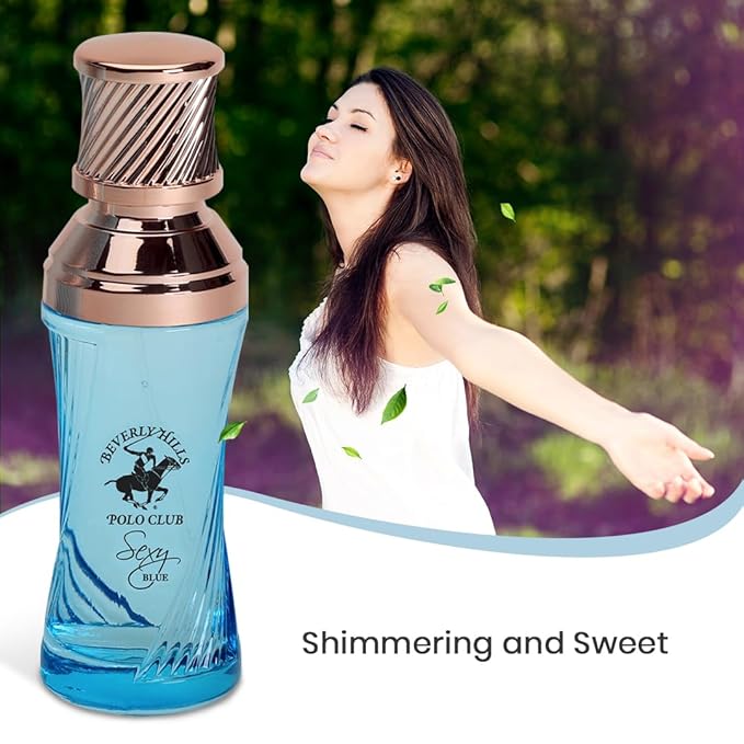 Beverly Hills Polo Club SEXY BLUE - Perfume for Women with Notes of Vanilla, Musk & Sandalwood- Sweet Floral Fragrance Scent - Eau De Parfum Spray 3.40fl.oz / 100ml