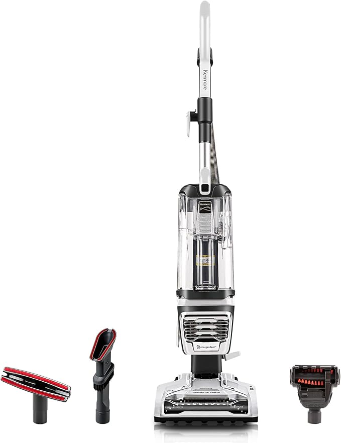 Kenmore Featherlite Bagless Upright Vacuum with Hair Eliminator Brushroll | Lift-up Cleaner, 2-Motor Power Suction, Lightweight Carpet Cleaner, HEPA Filter, 2 Cleaning Tools - DU4399