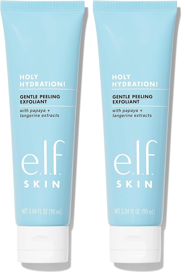 e.l.f. SKIN Gentle Peeling Exfoliant,Cleanser,Effective,Easy to Apply,Peels Away Dead Skin,Removes Dirt,Ideal for All-Skin Types,(Pack of 2)
