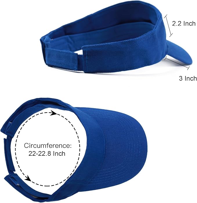 ANDICEQY Sports Sun Visor Hat, Sun Hat Visors for Women and Men for Outdoor | Adjustable Sun Visor Hats, Lightweight & Breathable, Cotton, Ideal for Running, Tennis, Golf, Outdoor Sports and Beach