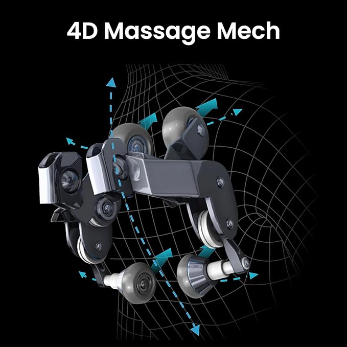 Titan 4D Endor l 4D Massage Roller l Full Body Massage Chair l Body Scan Technology l SL Track l 3 Stage Zero Gravity Reclining l Space Saving l Bluetooth Speakers (Black)