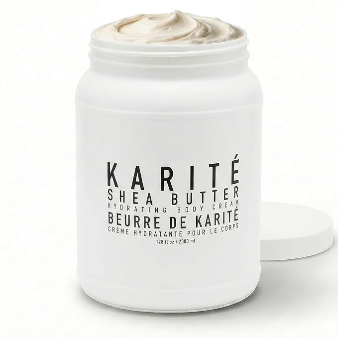 Karité Crème Corps Shea Butter Body Cream | Hydrating Moisturizer for Dry & Sensitive Skin | Dermatologist-Formulated and Approved | Cruelty-free & Hypoallergenic for all Skin Types- 129.85floz