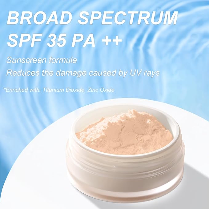 Mineral Powder Foundation, SPF 35, Talc-Free Lightweight Loose Powder for a Smooth & Matte Finish - Medium Coverage, Skin-improving Mineral Foundation (#05 Fair Light Foundation Makeup)