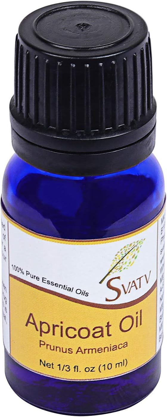 Apricot Essential Oil for Natural Yoga Massage Therapeutic Grade & Room Freshener Diffuser, Aromatherapy, DIY Personal Care - 10ml