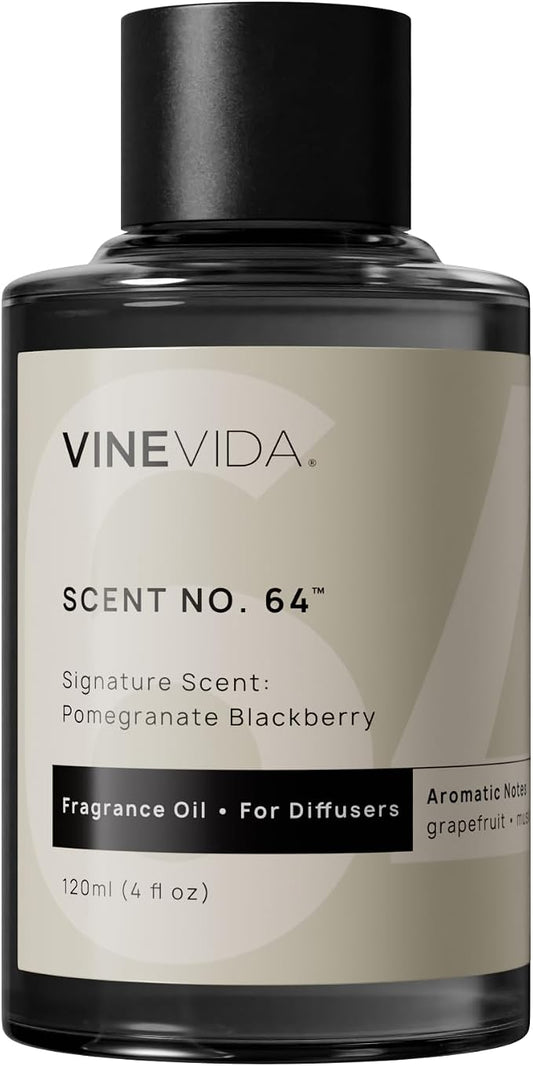 VINEVIDA [4 Fl Oz] Pomegranate Berry Fragrance Oil for Cold Air Diffusers, Essential Oils for Diffuser Oil Refill & Air Freshener Room Spray