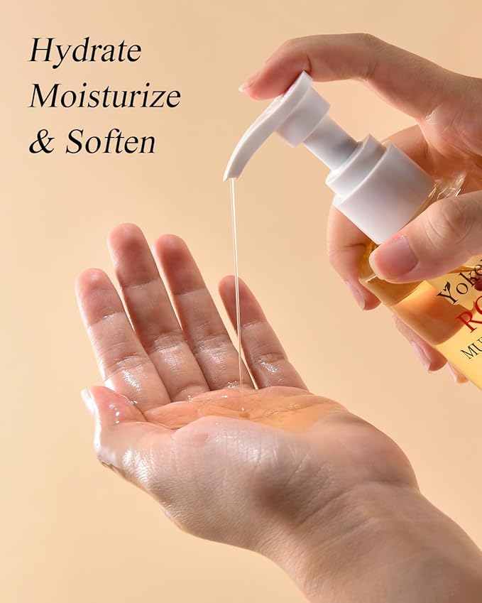 Multi-Used Body Oil For Skin,Face,Hair and Nails,Multi Purpose Organic oil With Rose Petals,Vitamin E & Almond Oil Nourishing & Hydrating,Body Oil for Moisture & Skin After Bath Oil,8 Fl Oz