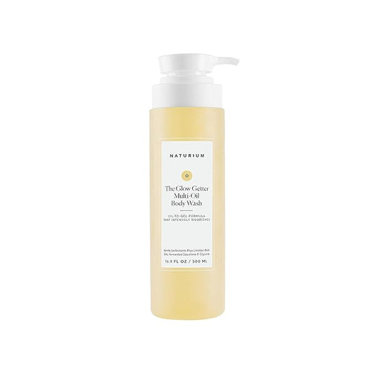 Naturium The Glow Getter Multi-Oil Hydrating Body Wash, Gentle Cleanser, 16.9 oz