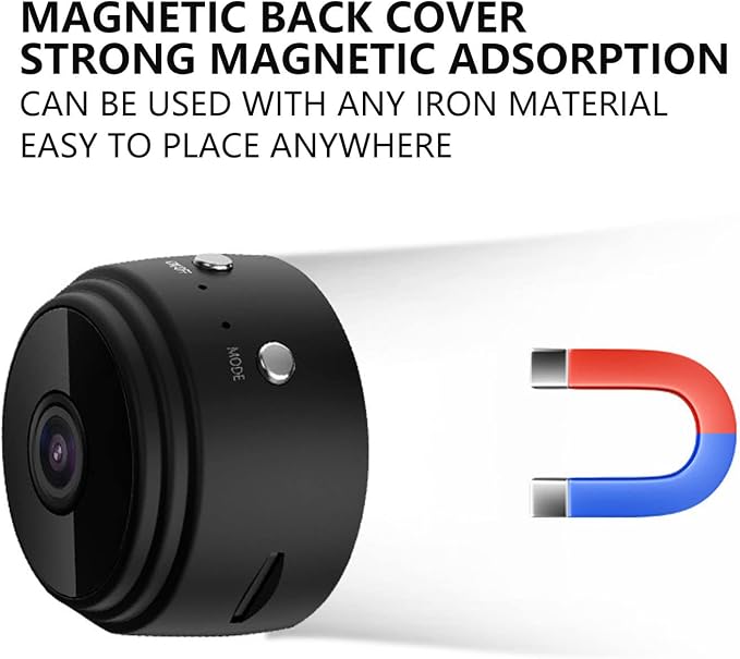 Home Security Camera,1080P Door Camera, Smart Camera for, Pet Camera for Room Baby Dog (Black), PUSOKEIG3E26VAING-11