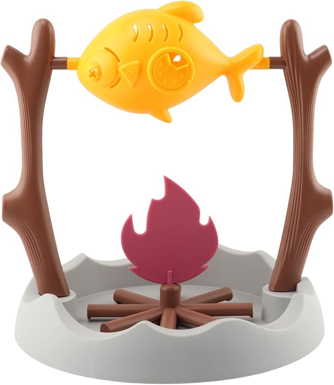 Cat Slow Feeder Treat Dispenser, Foraging Interactive Cat Puzzle Fish Toy
