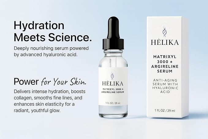Matrixyl 3000 + Argireline Serum – Wrinkle-Fighting Peptide Face Serum with Hyaluronic Acid – Smooths Fine Lines, Firms Skin, Boosts Collagen – Fragrance-Free, Made in USA, 1 fl oz