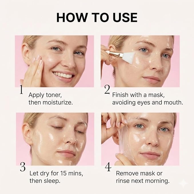 ELT Collagen Peel Off Face Mask Pack - Korean Wrapping Face Peel Mask - Hydrating & Firming Facial Mask with 5 Types of Collagen, 8 Peptides, Silicone Brush Included (60 ml / 2.02 fl.oz)