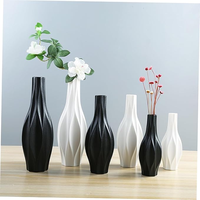 Decorative Vase 1pc Floor Planter Indoor Minimalist Home Decor Flower Vase Wedding Centerpiece White Flower Arrangement Ornaments Juicy