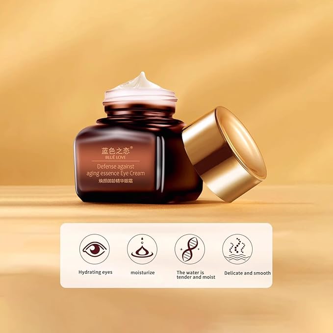 BLUE LOVE 2PC Eye Cream Set – Anti-Aging for Dark Circles, Puffiness & Wrinkles – Moisturizing & Fast-Absorbing