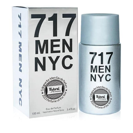 Hybrid & Company 717 Men Nyc Toilette Masculine Scent Natural Sprayt, 3.4 Fl Oz