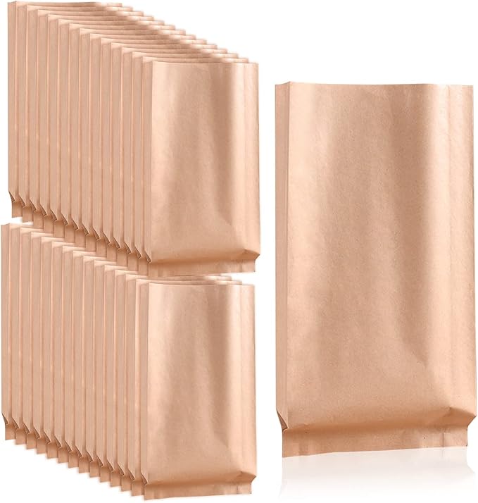 Disposable Paper Bag, 100 Pack Sanitary Napkin Disposal Bags | Feminine Hygiene Disposal Bags, Kraft Paper Bag, Sturdy and Waterproof, Suitable for Sanitary Napkins, Gift Bags